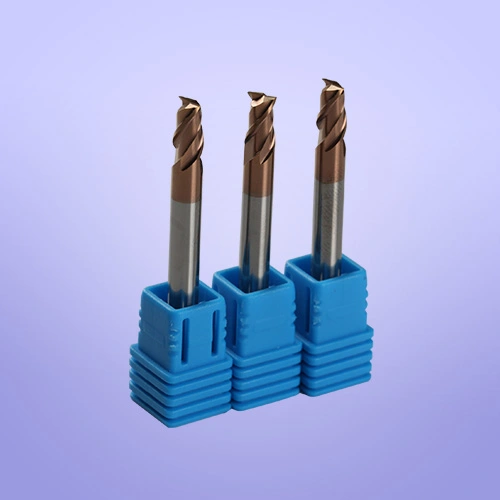 HRC65°2 flutes flattened end mills for all kind of materials 